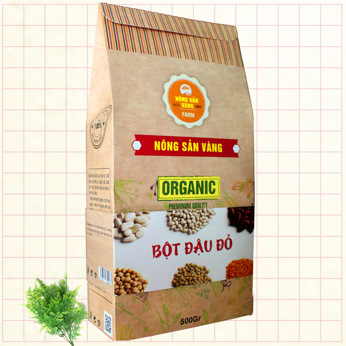 Bột Đậu Đỏ Làm Đẹp 500gr - Nông Sản Vàng