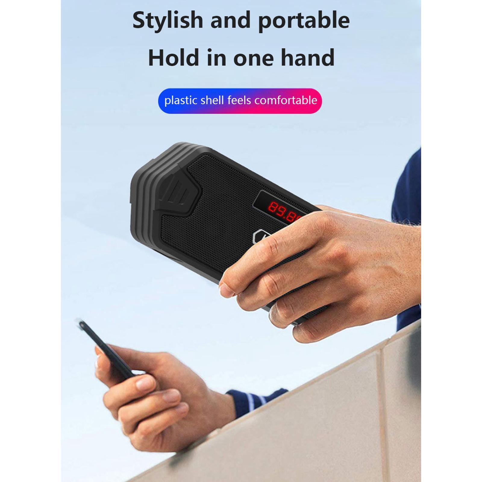 Portable Bluetooth Speaker FM Radio AUX TF MP3 Subwoofer Loudspeaker