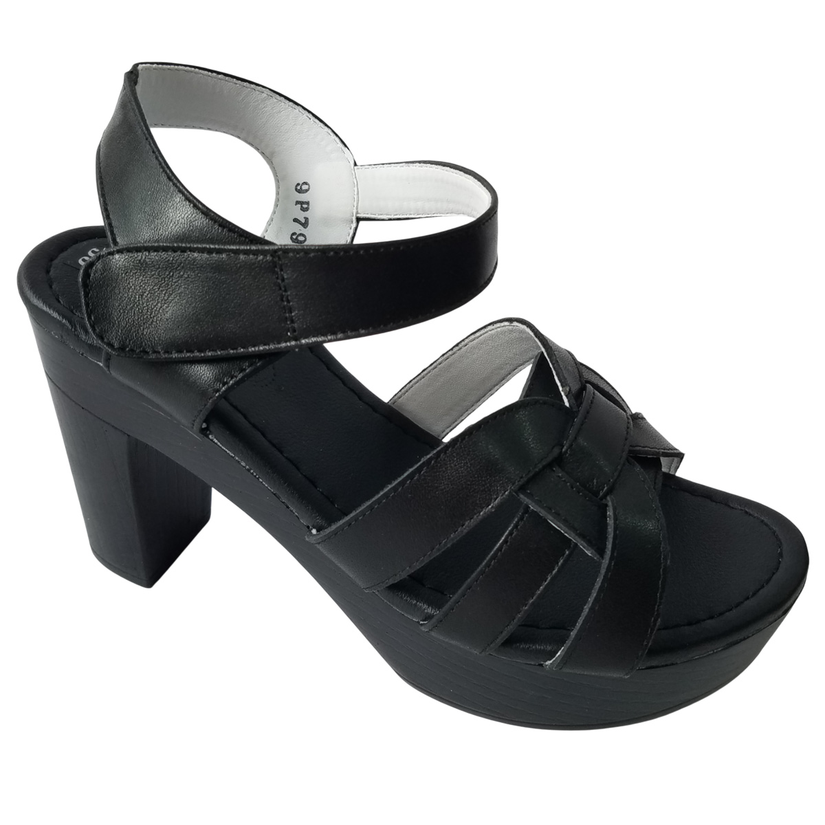 Giày Sandal Cao Gót Da Bò BIGGBEN Cao 8 Phân SDCG153