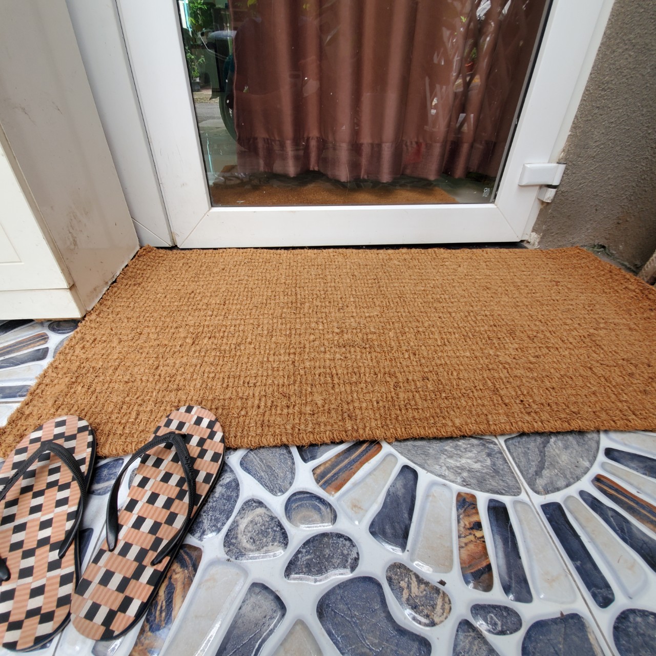 Thảm Cửa Ra Vào 1m2, Loại Thảm Dệt Thủ công từ sợi xơ dừa tự nhiên