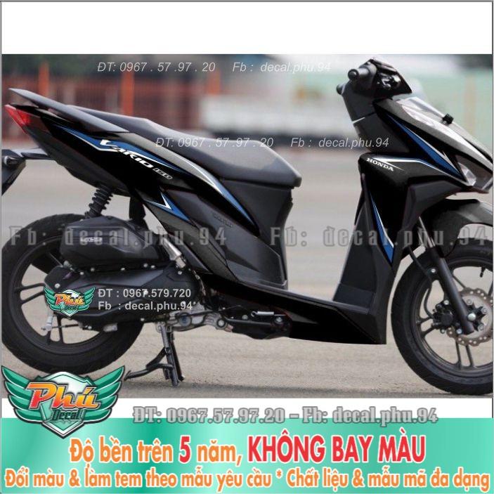 Tem rời Vario Chỉ xanh đen nhám