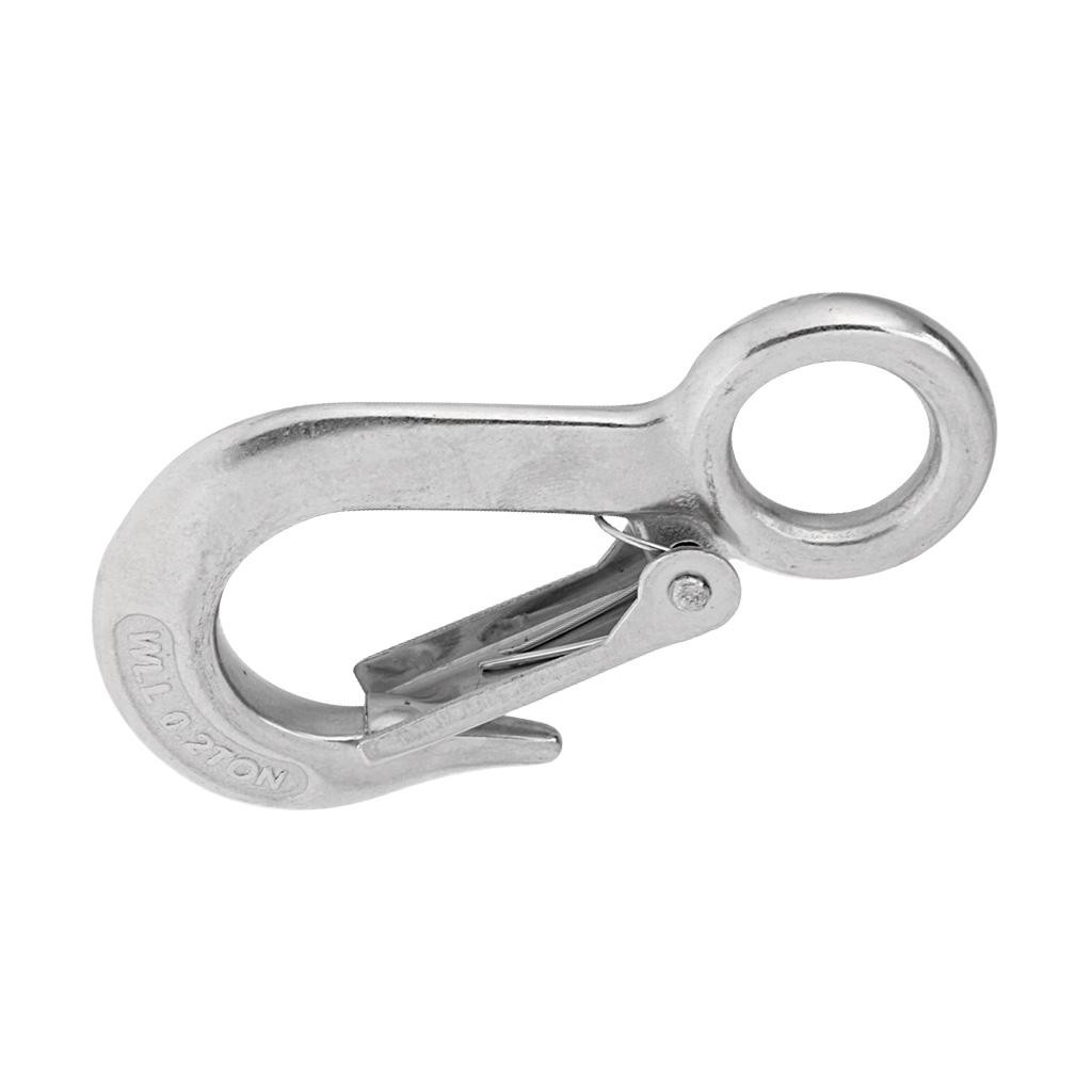 Marine Grade 304 Stainless Steel Boat Snap Eye Hook Fixed Type