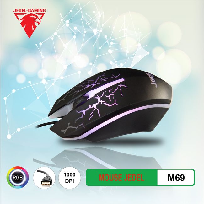 Chuột chuyên game Jedel M69 LED HN - Hàng Chính Hãng
