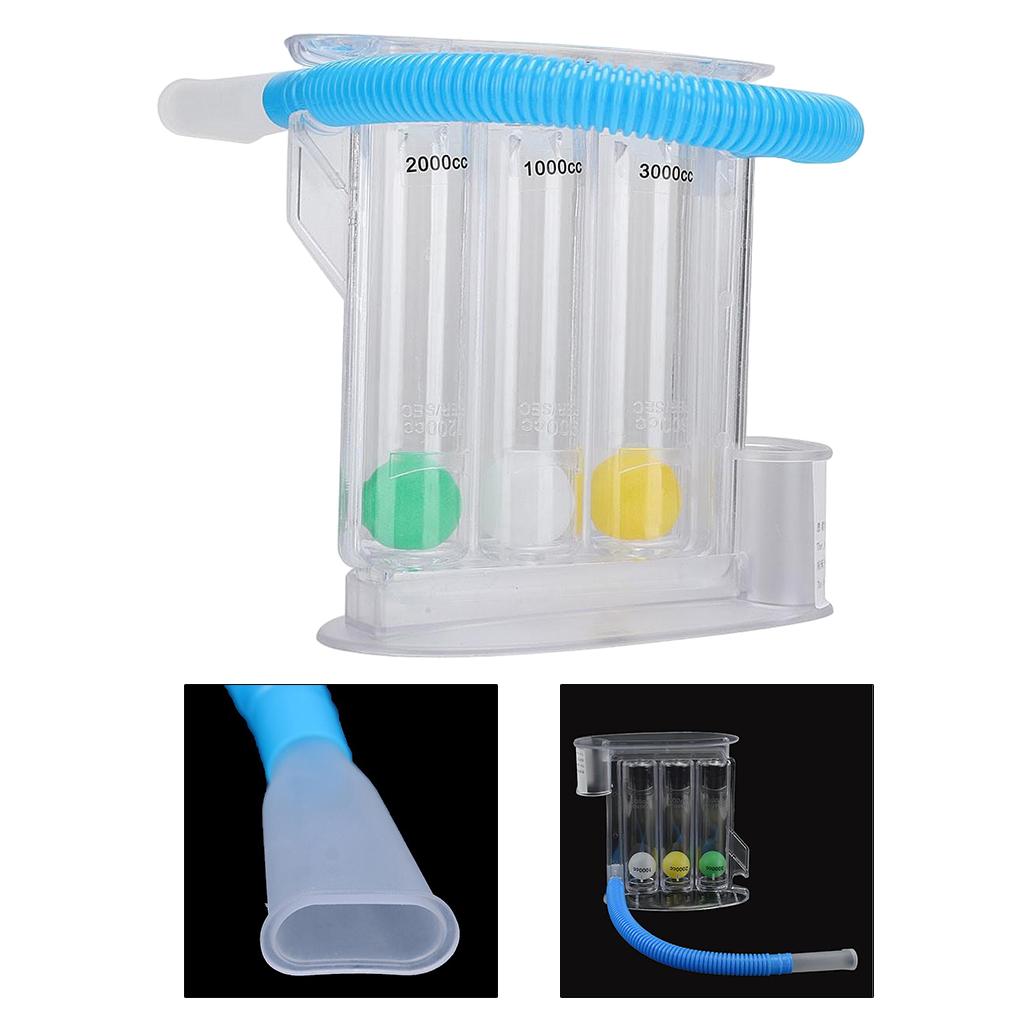 MagiDeal Lung Deep Breathing Trainer Exerciser Device Incentive Spirometer 3