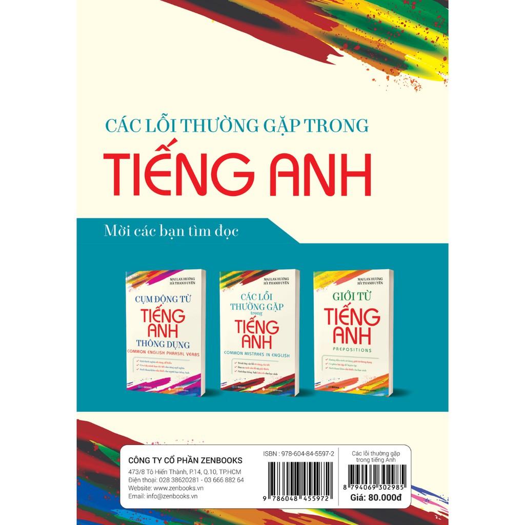 Sách - Các Lỗi Thường Gặp Trong Tiếng Anh - Mai Lan Hương