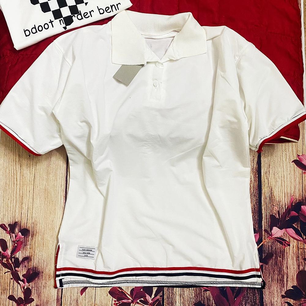 Áo phông nữ, áo polo cổ bẻ viền chéo