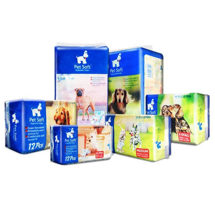 Bỉm cho chó mèo Pet Soft 12 chiếc size XS