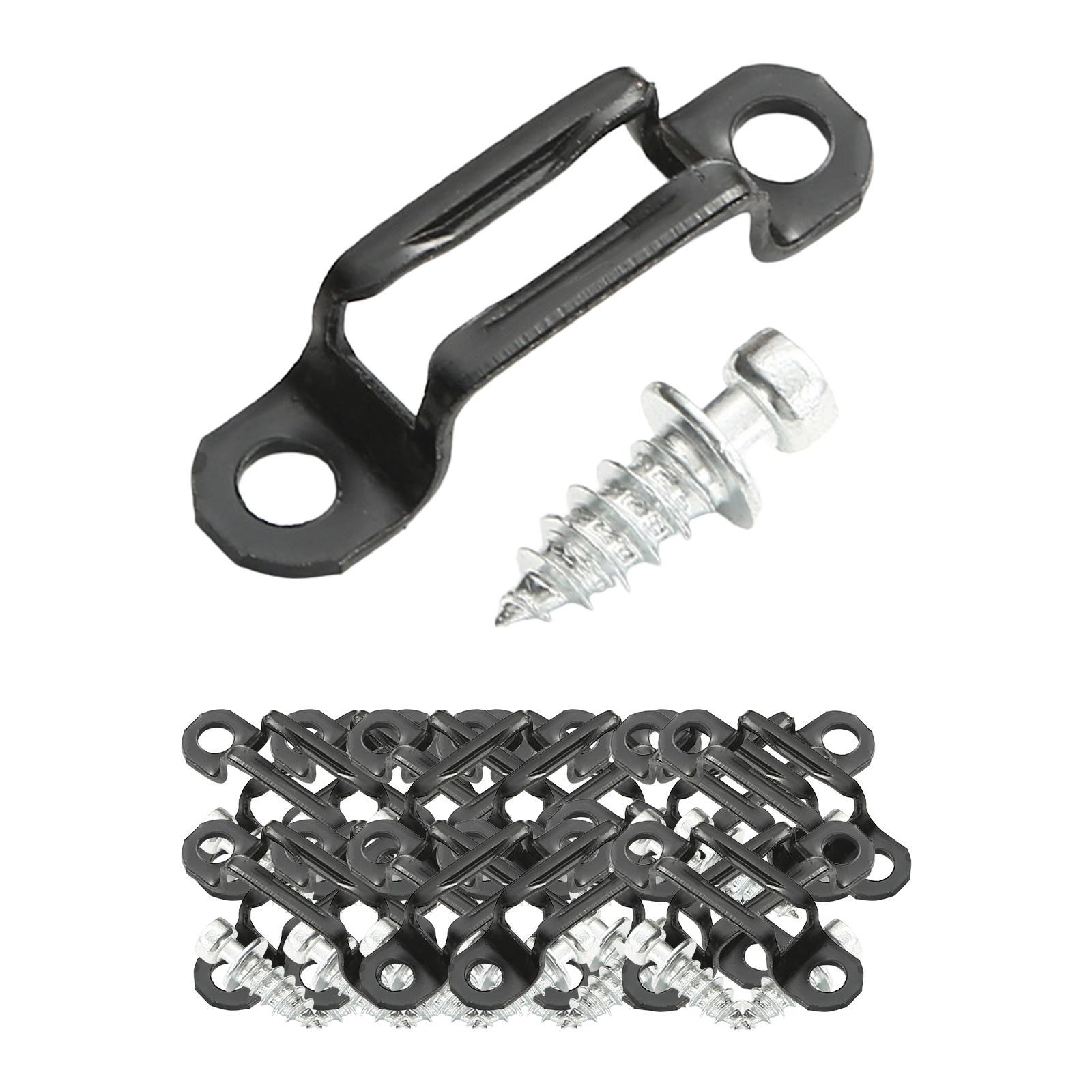 100x Invisible Connector Screw Fasteners Steel 2 in 1 Cabinet Hinge Assembly