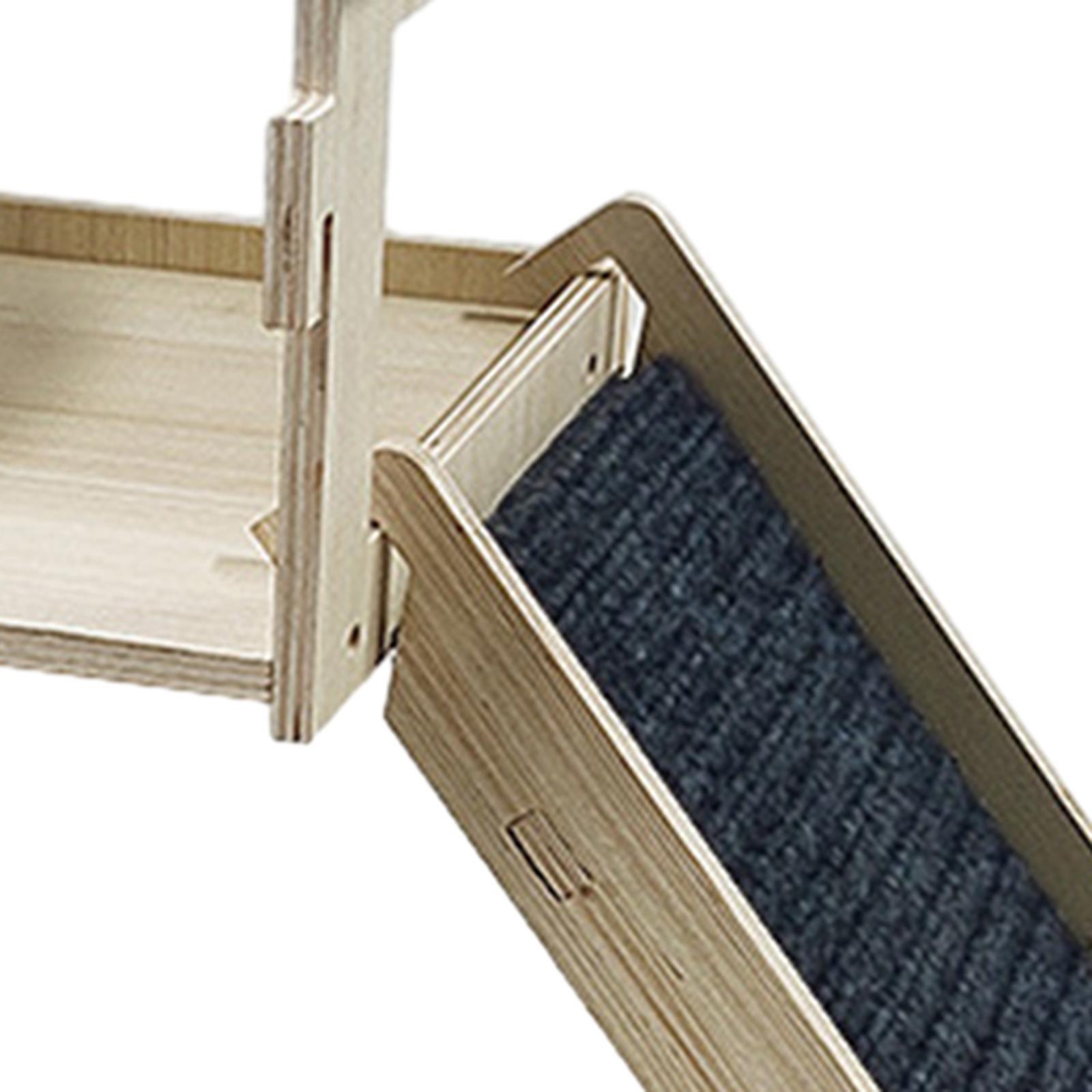 Guinea Pigs Hammock with Platform Wooden Guinea Pig House for Hamster Bunny