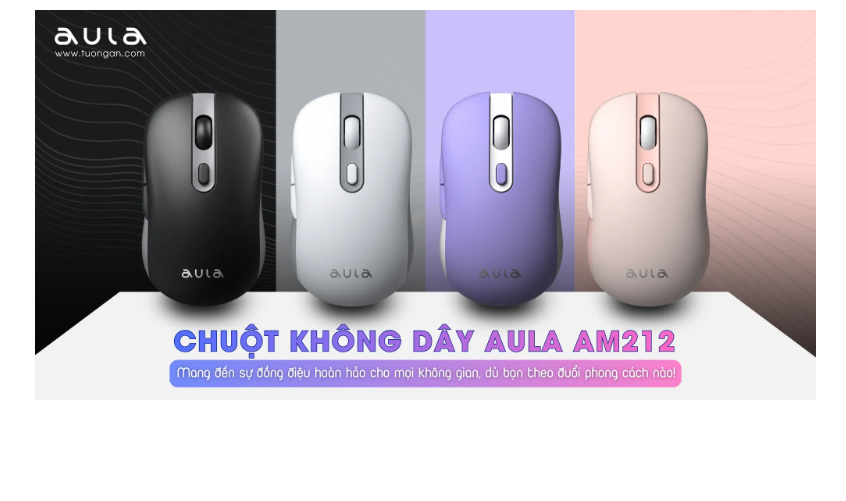 Chuột văn phòng không dây AULA AM212 -  Hàng chính hãng