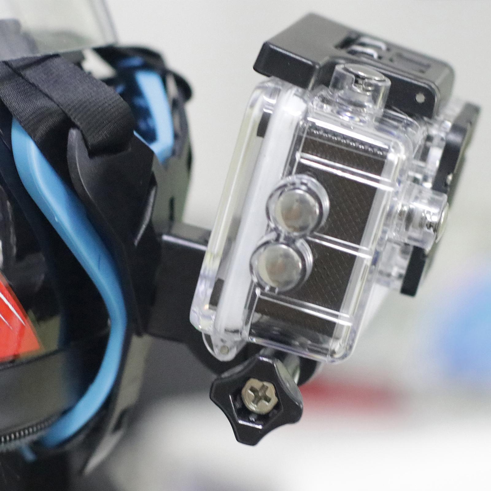 Helmet Chin Strap Mount for GoPro Hero 9/8/7//6/5 blue