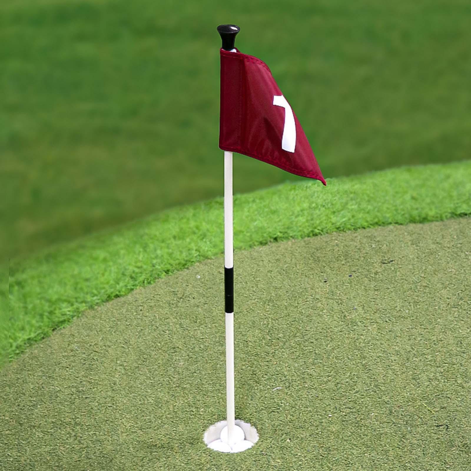 Golf Putting Green Flag and Practice Backyard Gifts Home Golf Flags