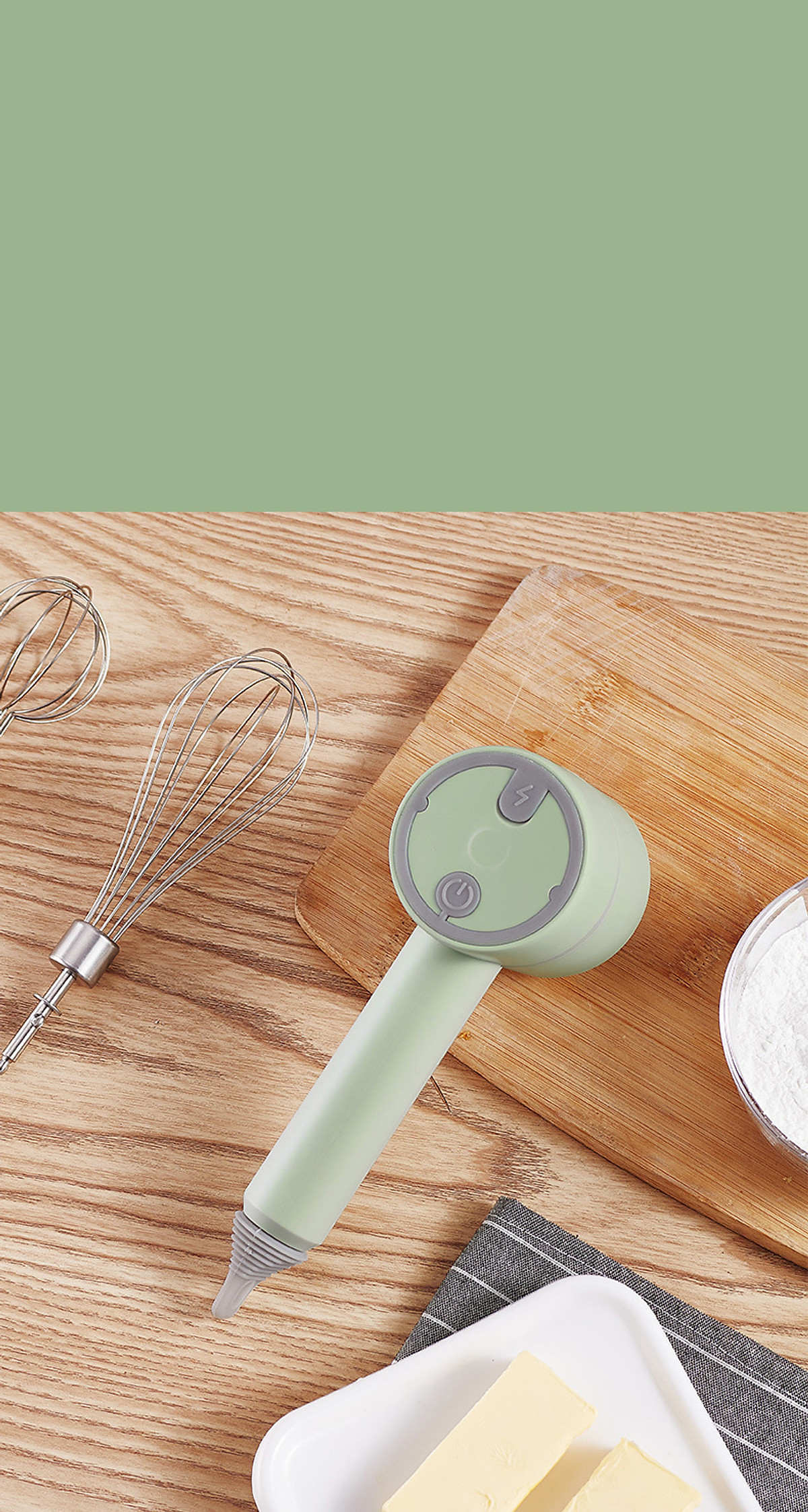 Máy Đánh Trứng Cầm Tay Cao Cấp Sạc USB Nhỏ Gọn, Tốc Độ Đánh Nhanh, Nhiều Màu Sắc Lựa Chọn - Hàng Chính Hãng