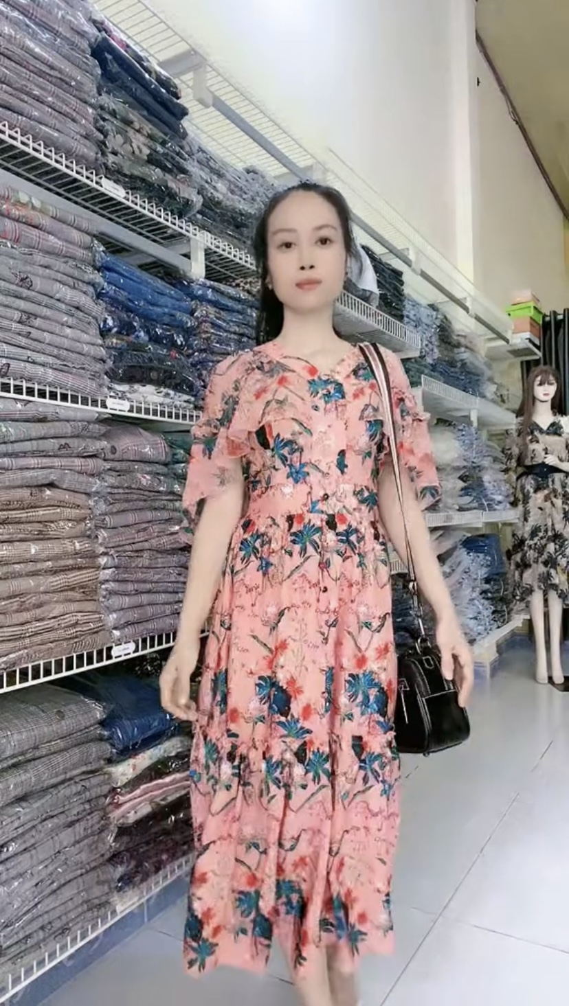 Đầm maxi hoa nhí nhã nhặn bắt mắt Myqlothing