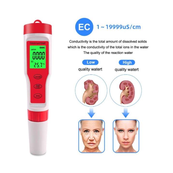 Máy Kiểm Tra Chất Lượng Nước Đo PH/ TDS/ TEMP độ chính xác cao