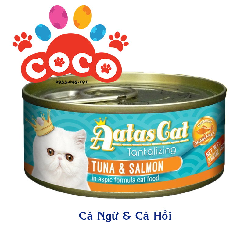 Pate Aatas Cat cao cấp cho mèo - Lon 80g