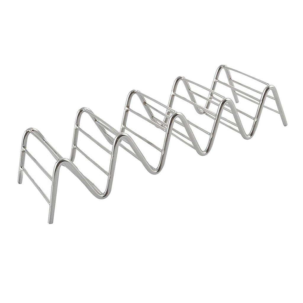 2pcs Taco Holder Stand Taco Truck Tray Mexican Food Rack Shells 4~5 Slots