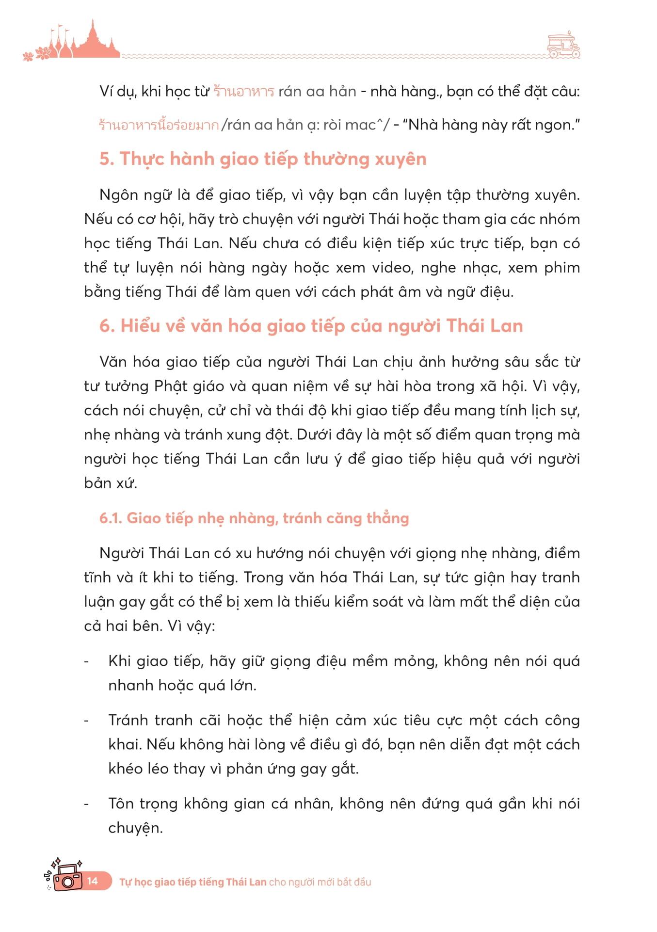 Sách - Tự Học Giao Tiếp Tiếng Thái Cho Người Mới Bắt Đầu