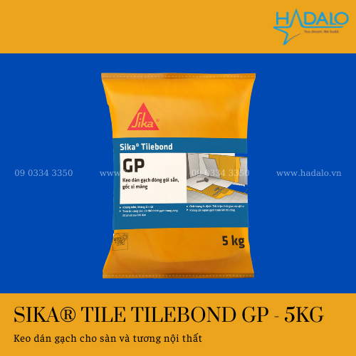 Keo dán gạch Sika Tilebond GP – Keo dán gạch ceramic, gạch đồng chất, khu vực nội thất – 5kg