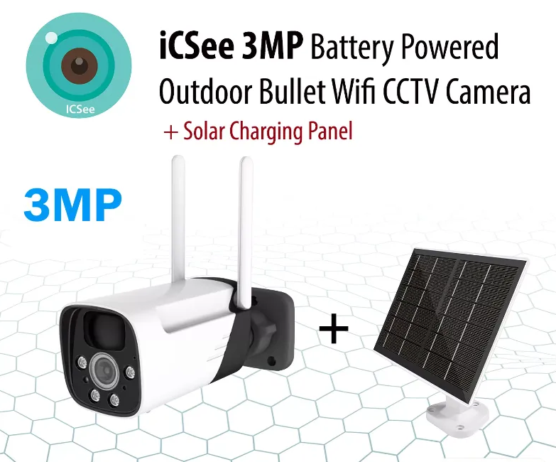 Camera WiFi Năng Lượng Mặt Trời NetCAM SL90, Góc Quan Sát 89º, Độ phân giải 3.0MP - Hàng Chính Hãng