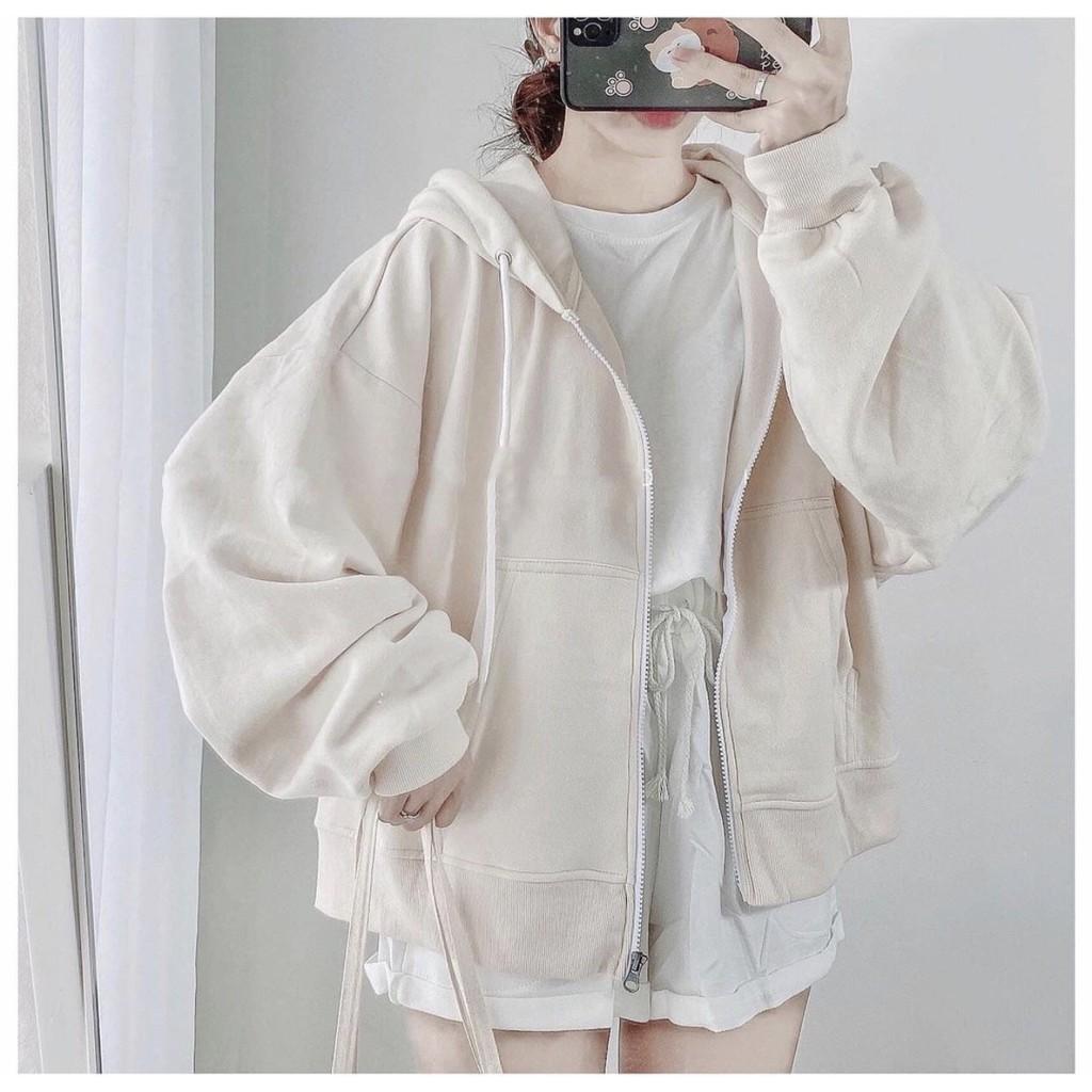 Áo KHOÁC Hoodie LỬNG CUTE Nữ Ulzzang Unisex 1hitshop