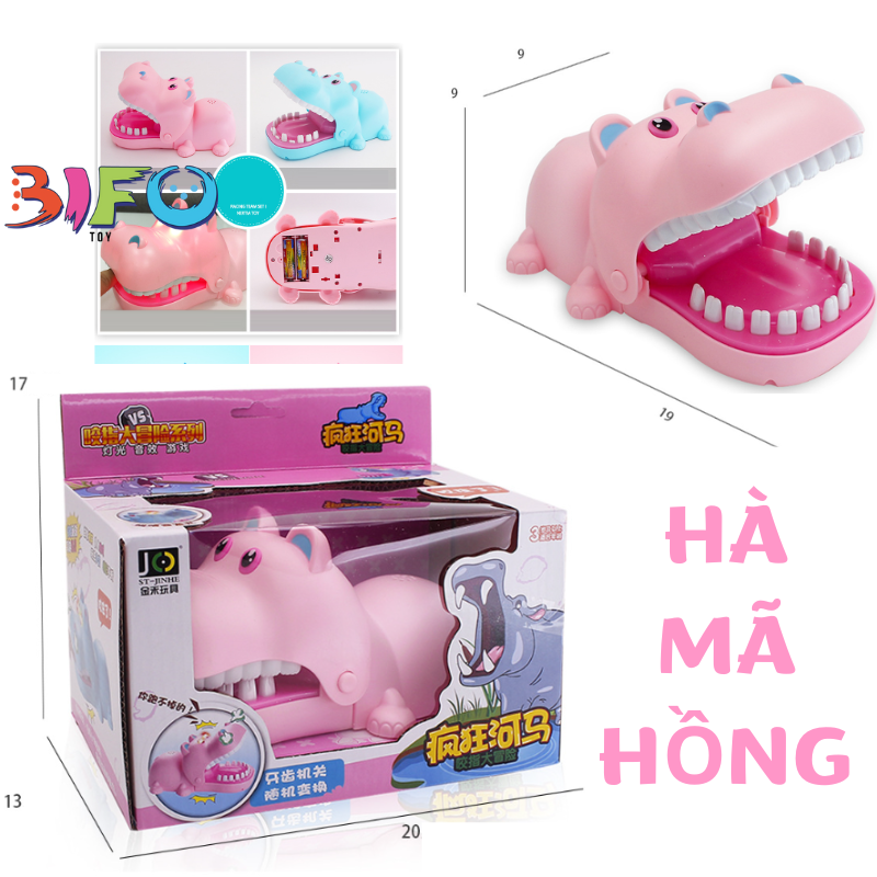Đồ chơi Hà mã hồng cắn ngón tay giải trí