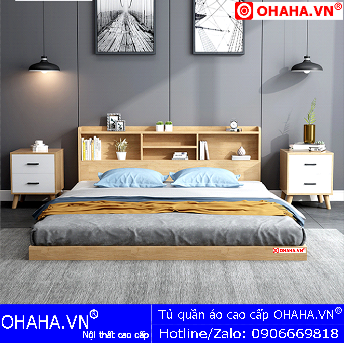 Giường ngủ cao cấp OHAHA (GN105)