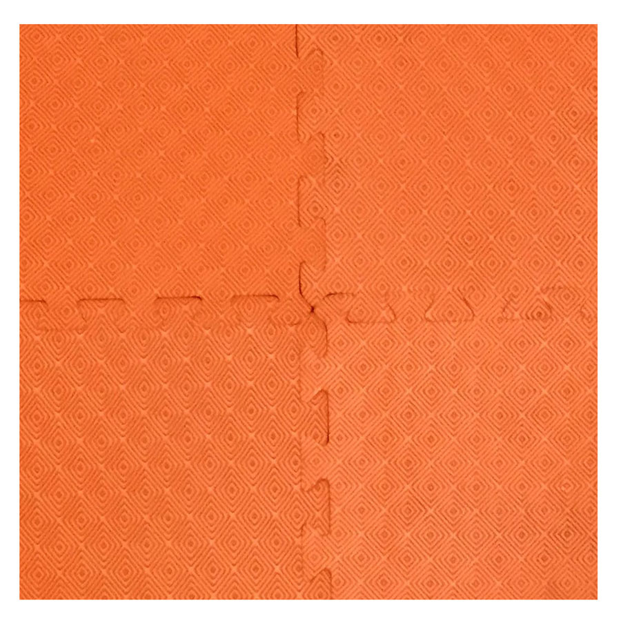 Bộ 4 tấm Thảm xốp lót nền nhà ECOBABY, thảm xốp chống va đập, không thấm nước đạt tiêu chuẩn Mỹ và Châu Âu - kích thước 1 tấm 50x50cm, độ dày 1cm - màu cam