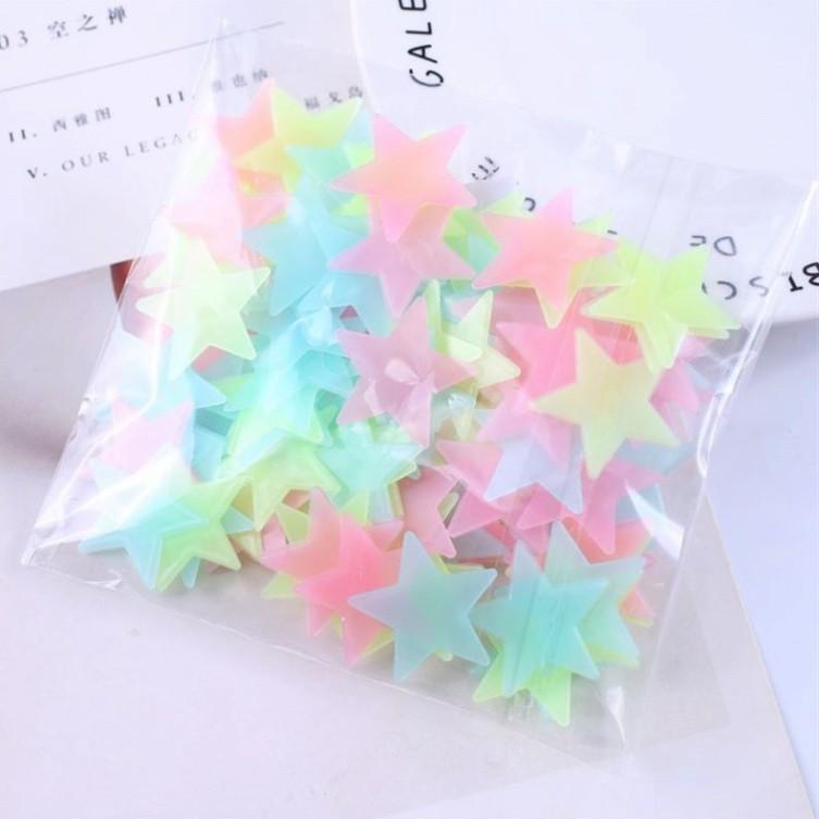 Gói 100 ngôi sao dạ quang dán tường đẹp