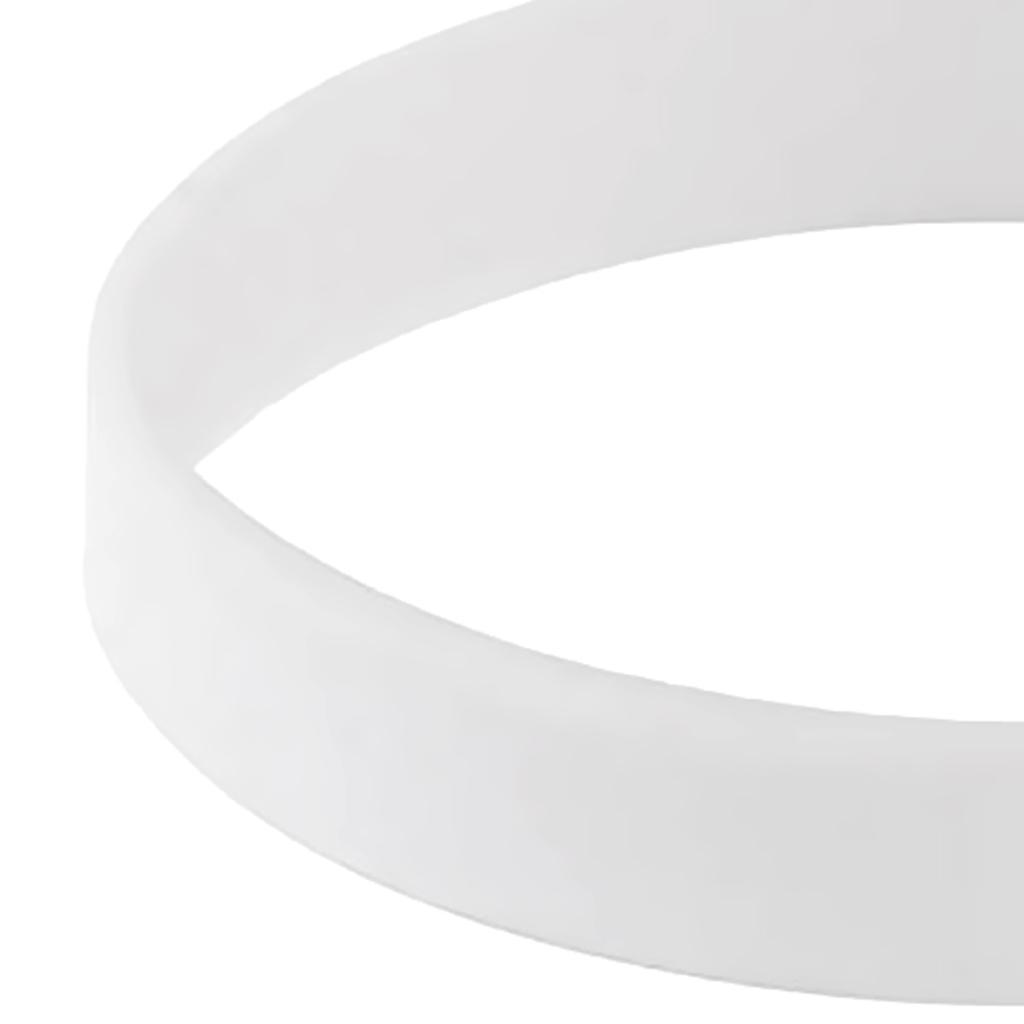 10 Pieces/ Blank Silicone Wristbands Fashion Rubber Bracelet White