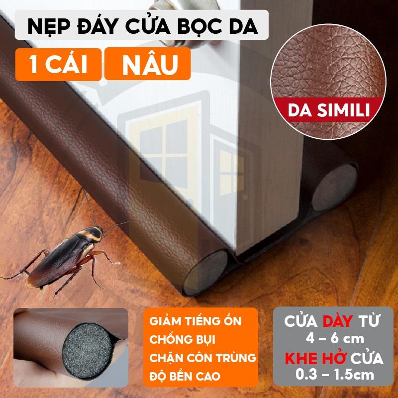 Ron đáy cửa bọc da loại mới siêu chắc giảm ổn chống thoát hơi lạnh điều hòa Nẹp chặn khe hở đáy cửa loại mới KINGRON