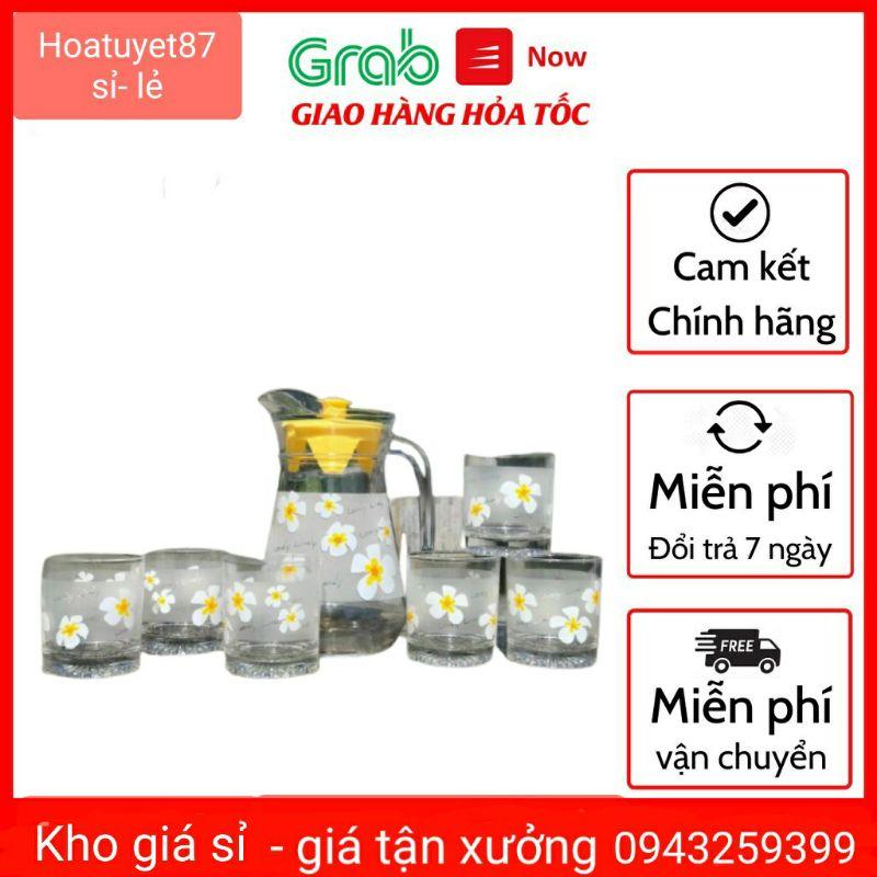 Bộ bình cốc thủy tinh Thái Lan chịu nhiệt
