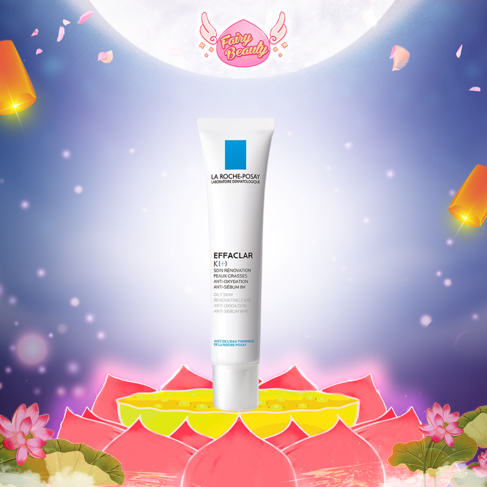 [LA ROCHE-POSAY] Kem Dưỡng Ngăn Ngừa Mụn Đầu Đen, Kiểm Soát Dầu &amp; Thông Thoáng Lỗ Chân Lông Tối Ưu Effaclar K+ 40ml