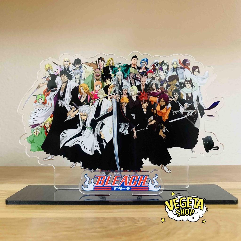 Mô Hình Tượng Standee Acrylic Mica 2 mặt - Bleach - Ichigo Rukia Kisuke Kenpachi Gin Byakuya Izuru Toshiro Aizen Renji