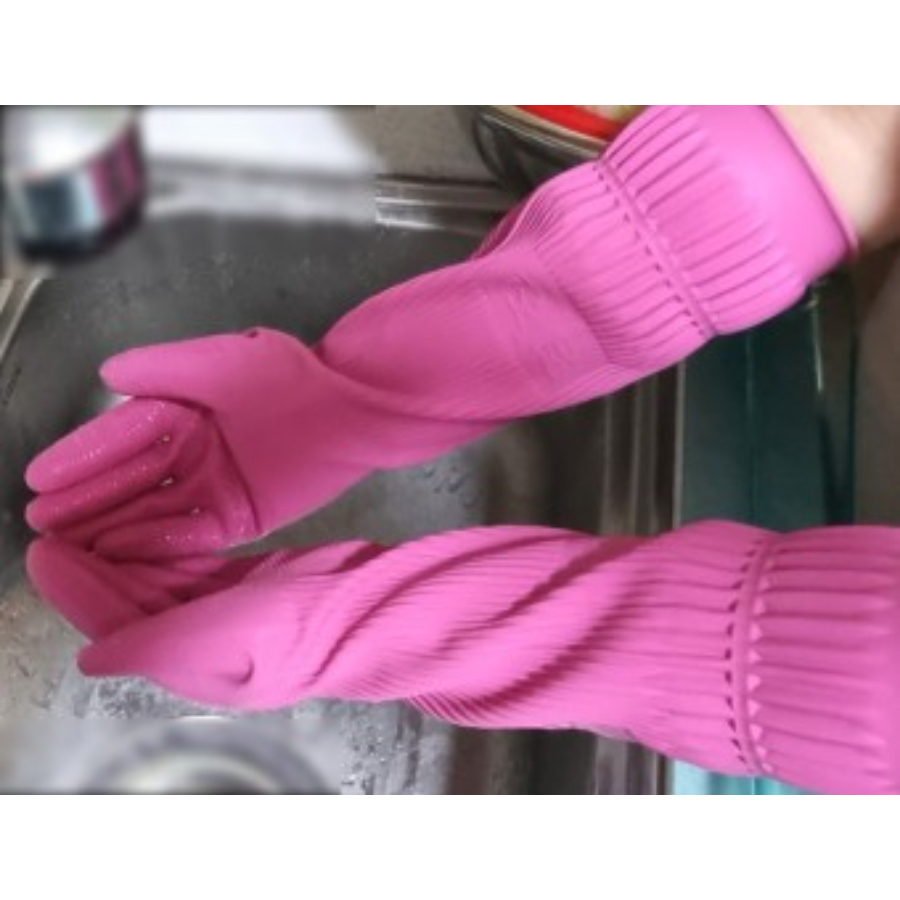 [Mua 3 Tặng 2] Bộ 3 Đôi Găng Tay Cao Su Có Móc Treo Size L-39cm