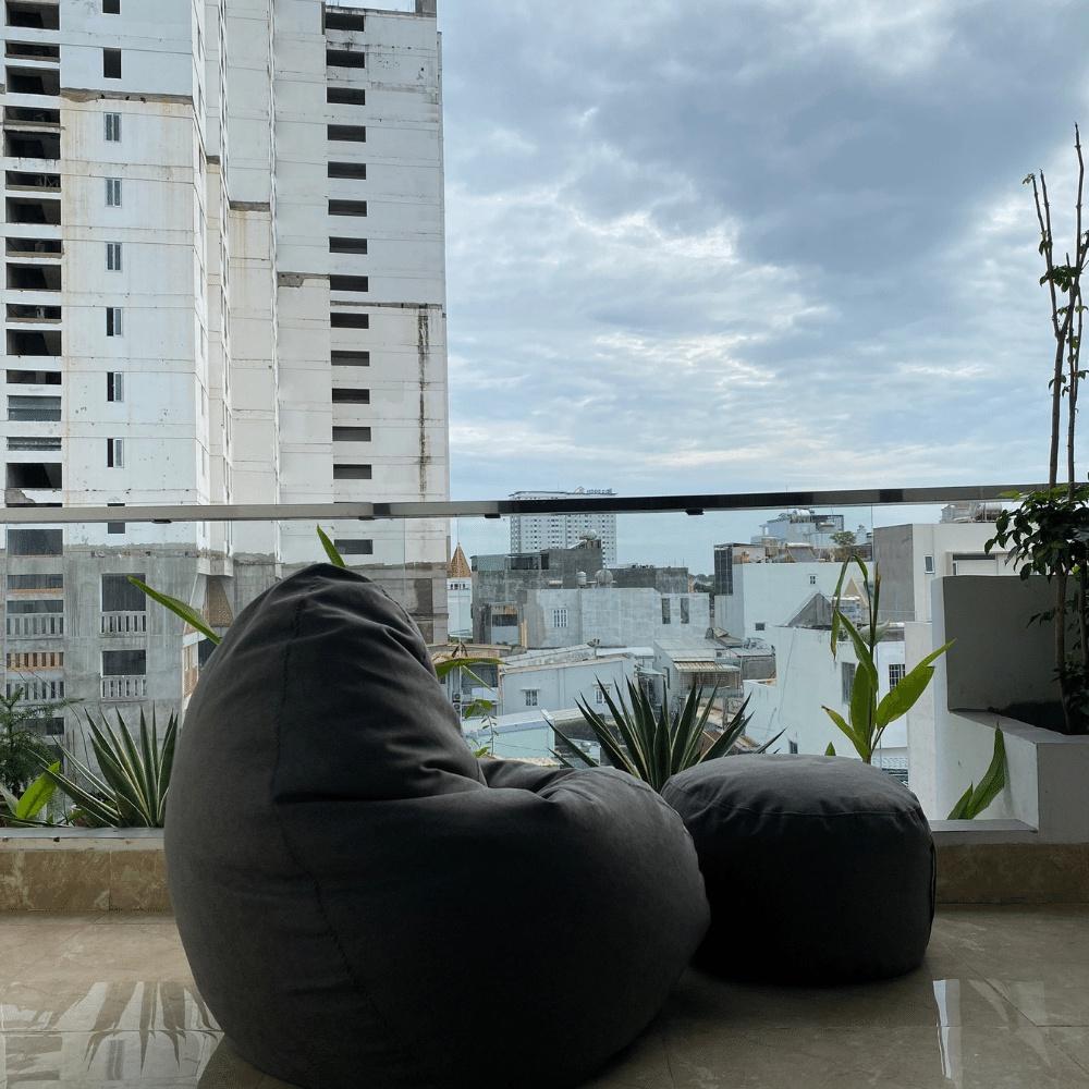 Ghế lười hạt xốp The Beanbag House hình giọt nước chất liệu cao cấp, linh hoạt, êm ái, dùng cho người lớn và trẻ em