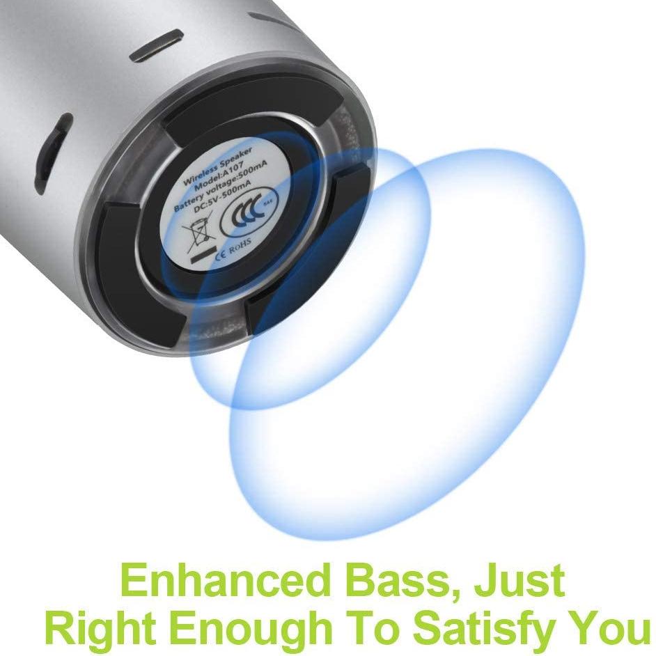 Loa Bluetooth EWA Mini Âm thanh nổi không dây thực sự Loa di động TWS Tăng cường âm trầm Bộ tản nhiệt Bluetooth 5.0 Vỏ kim loại Thẻ SD Màu sắc: Vàng