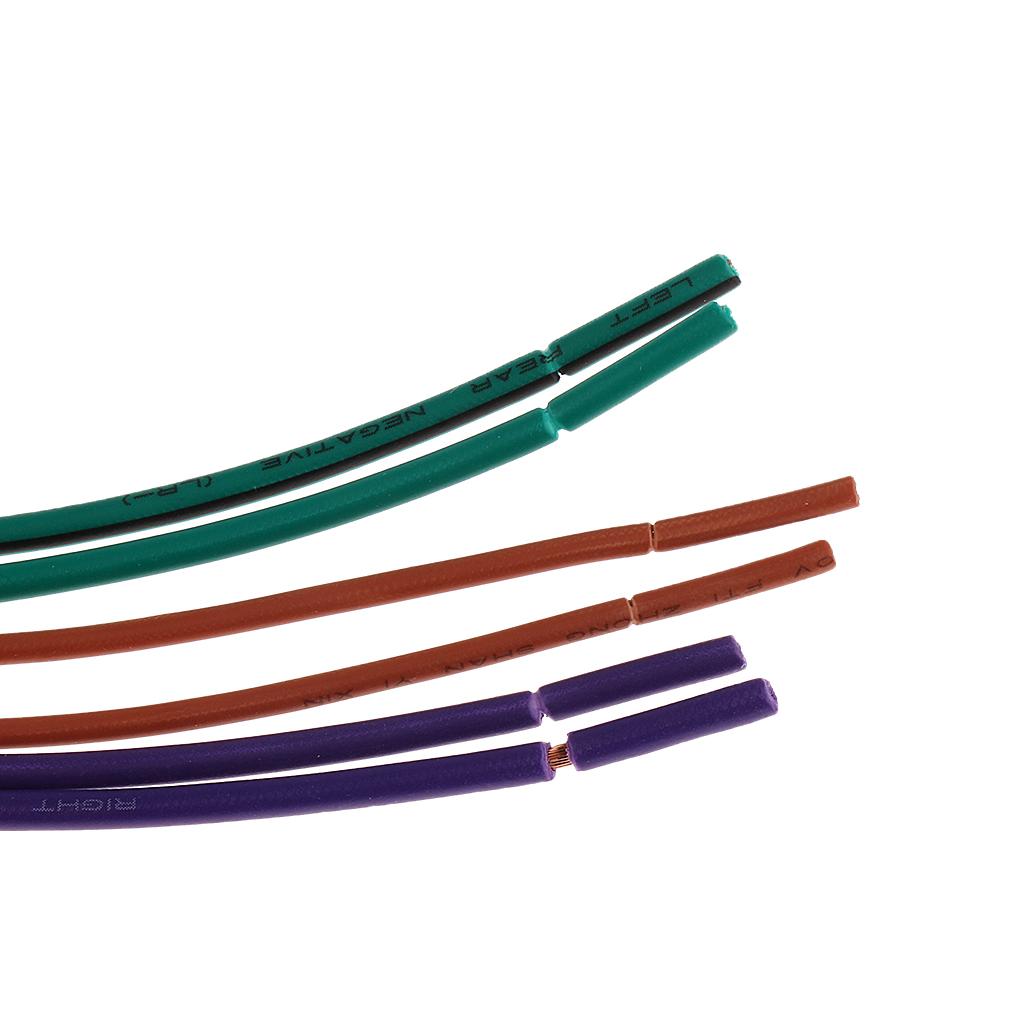 6.3 "10 Pin + 6 Stereo Wiring Harness Adapter Connector for