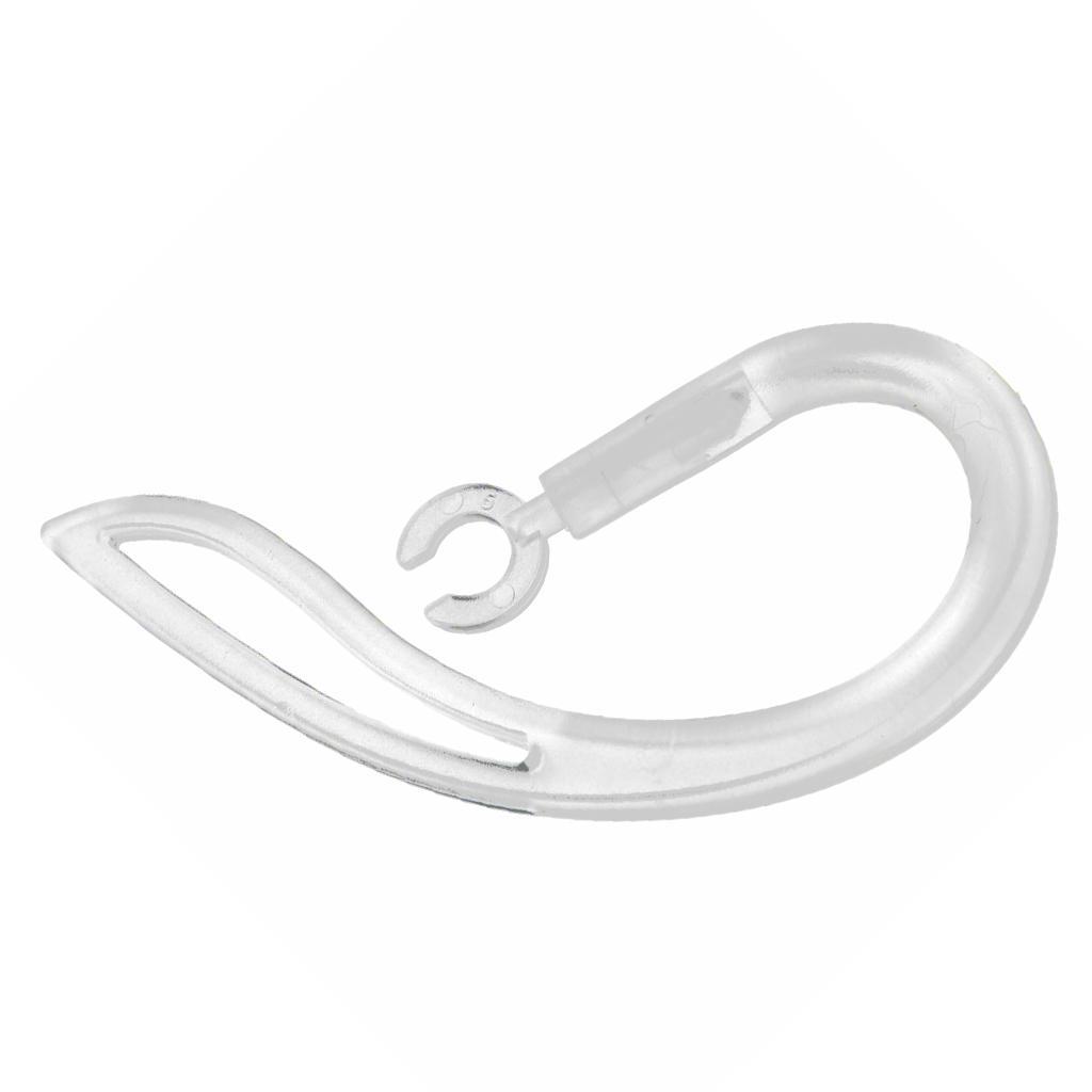 3 Pcs Earhook Ear Loop Clip For Universal Bluetooth Headset 5.0mm 6.0mm 7.0 mm (Clear)