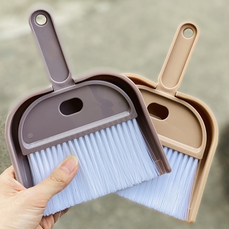 Bộ chổi và hót rác mini Broom &amp; Dustpan - Hàng Nội Địa Nhật Bản