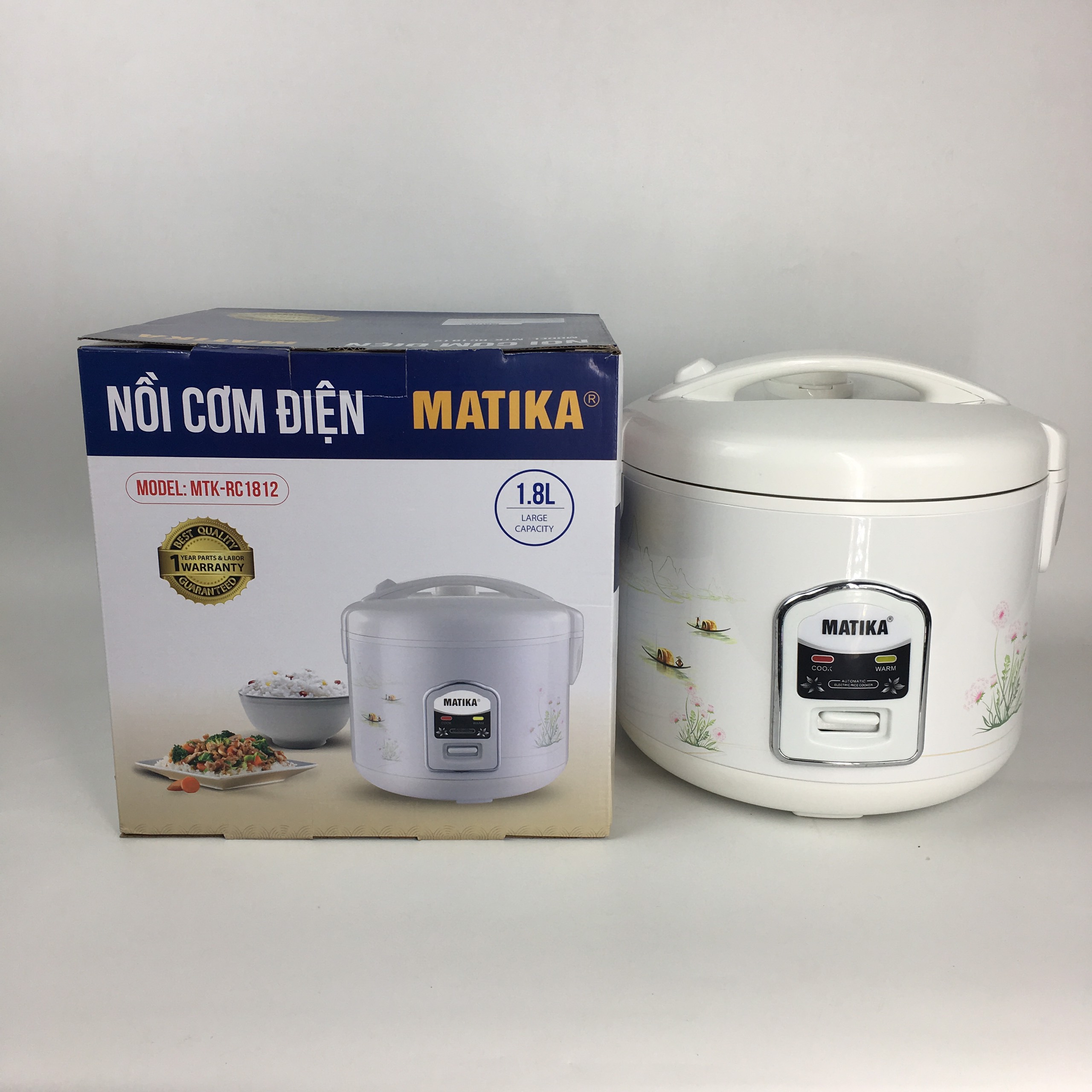 Nồi cơm điện Matika MTK-RC1812 - Hàng chính hãng