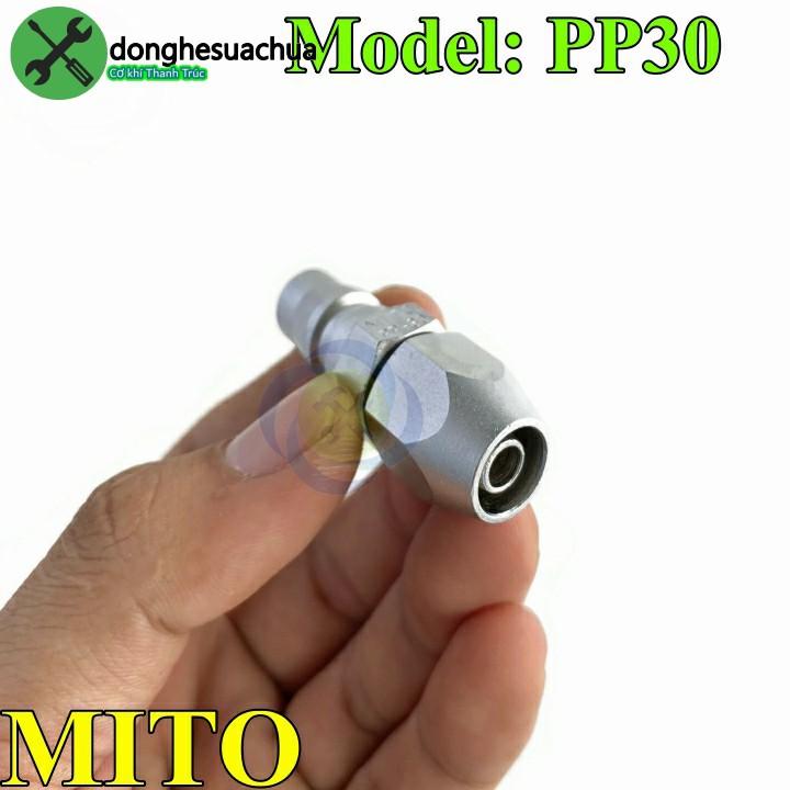 Đầu nối hơi ống nhựa Mito PP30 Plug 6.5 x 10 Hose
