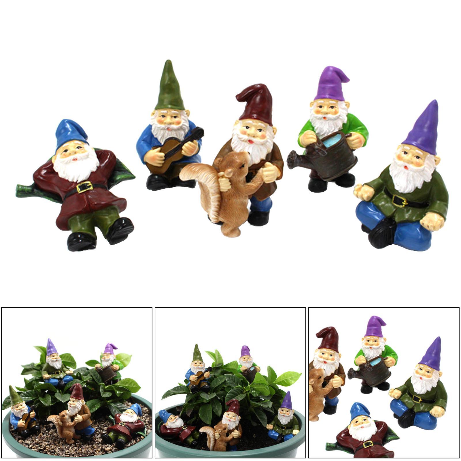 5x Fairy Miniature Figurine Garden Ornament Yard Decor House Accessories
