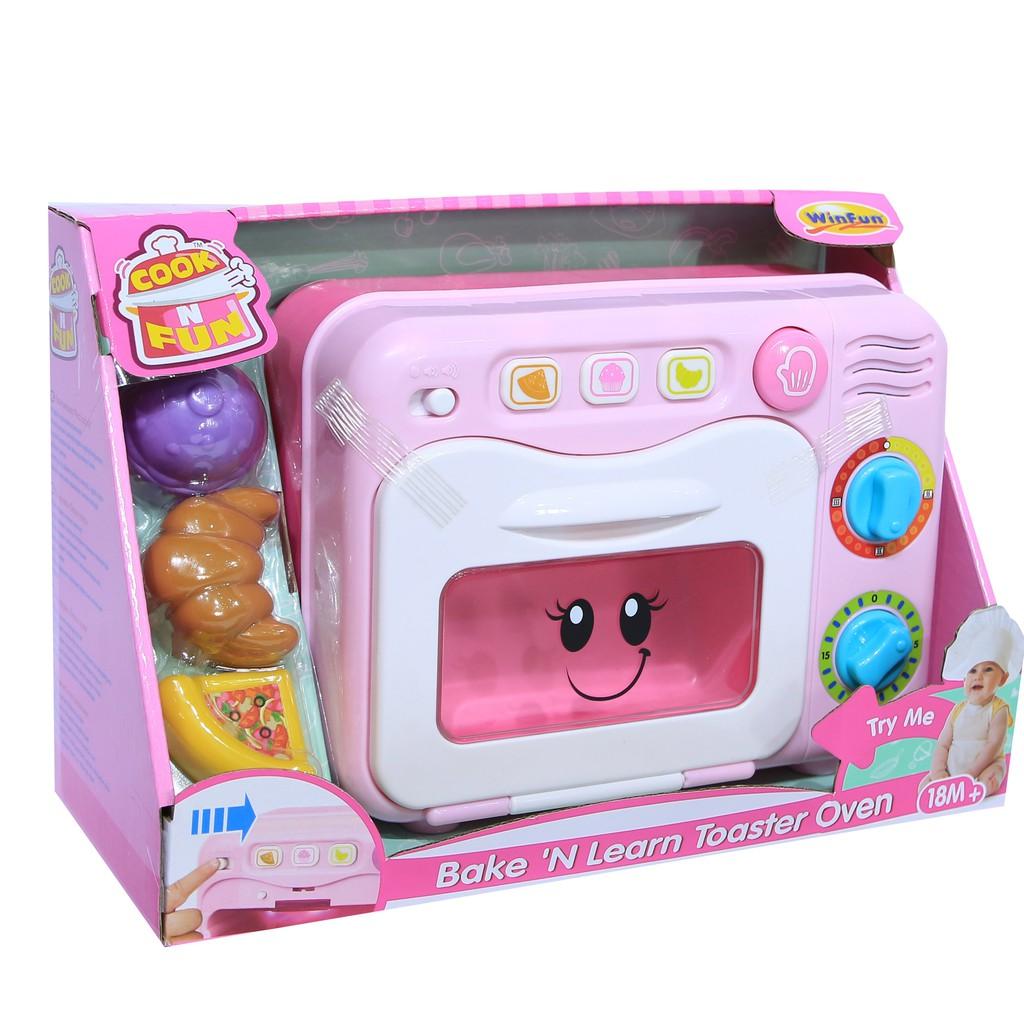 Bộ đồ chơi nướng bánh Winfun 0761 có đèn nhạc - giúp hướng nghiệp, phát triển tư duy xã hội - Bếp đồ chơi nấu ăn cho bé - tặng đồ chơi tắm màu ngẫu nhiên