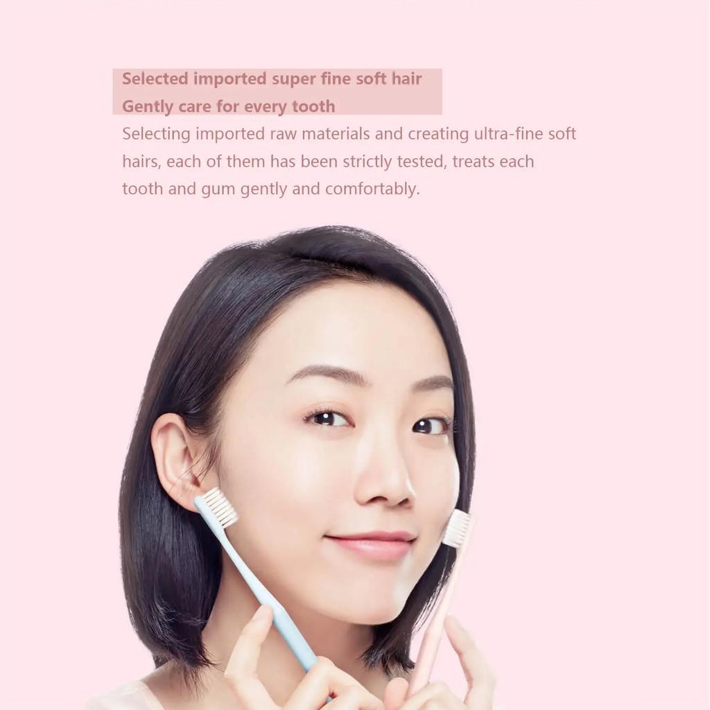 Xiaomi Mijia Bàn Chải Đánh Răng Sợi Siêu Mềm Mịn Giúp Làm Sạch Nướu Sâu