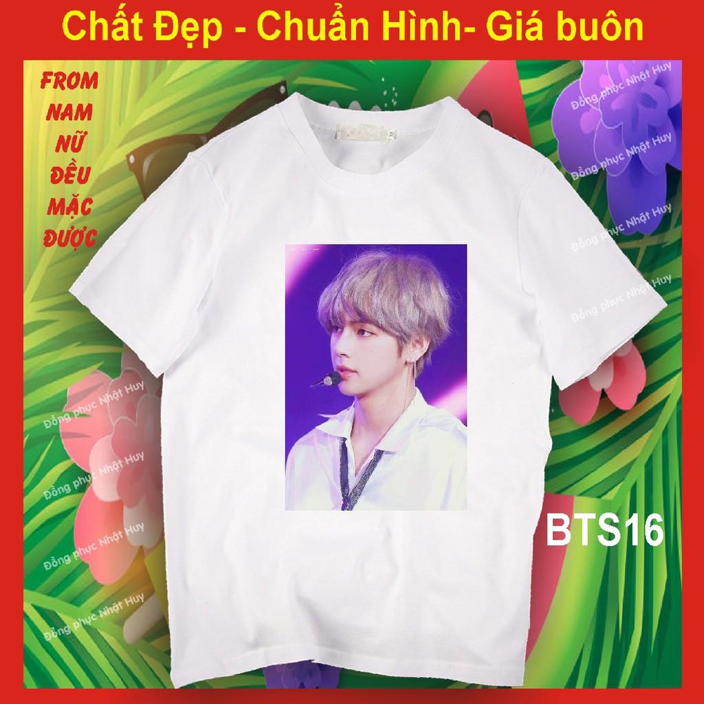 Áo thun bts 12, in hình nhóm nhạc thần tượng