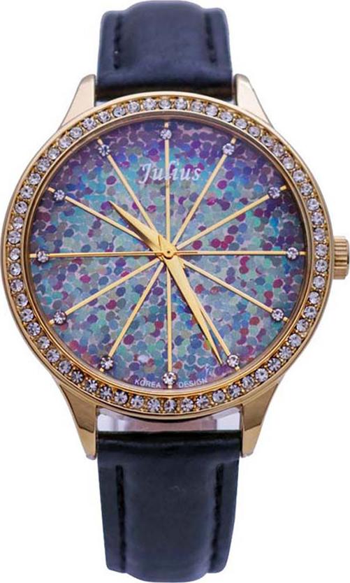 Đồng Hồ Nữ Julius Hàn Quốc JA-791D Dây Da Màu Đen