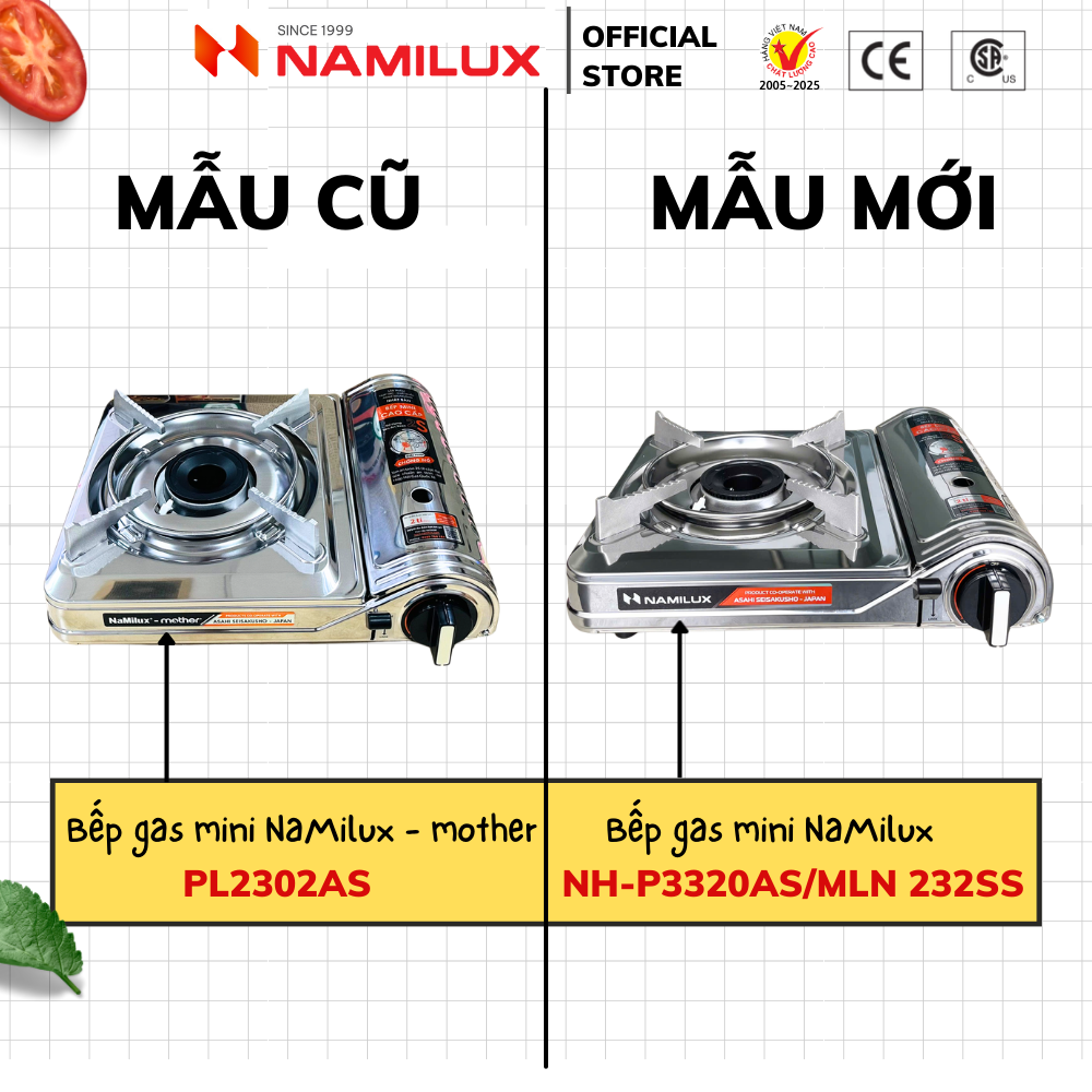 Bếp Gas Mini Cao Cấp Ngắt Gas An Toàn 2S │Giải Pháp Chống Nổ Lon Gas│Công Suất 2.6 Kw (2.200 kcal/giờ)│Hàng Chính Hãng