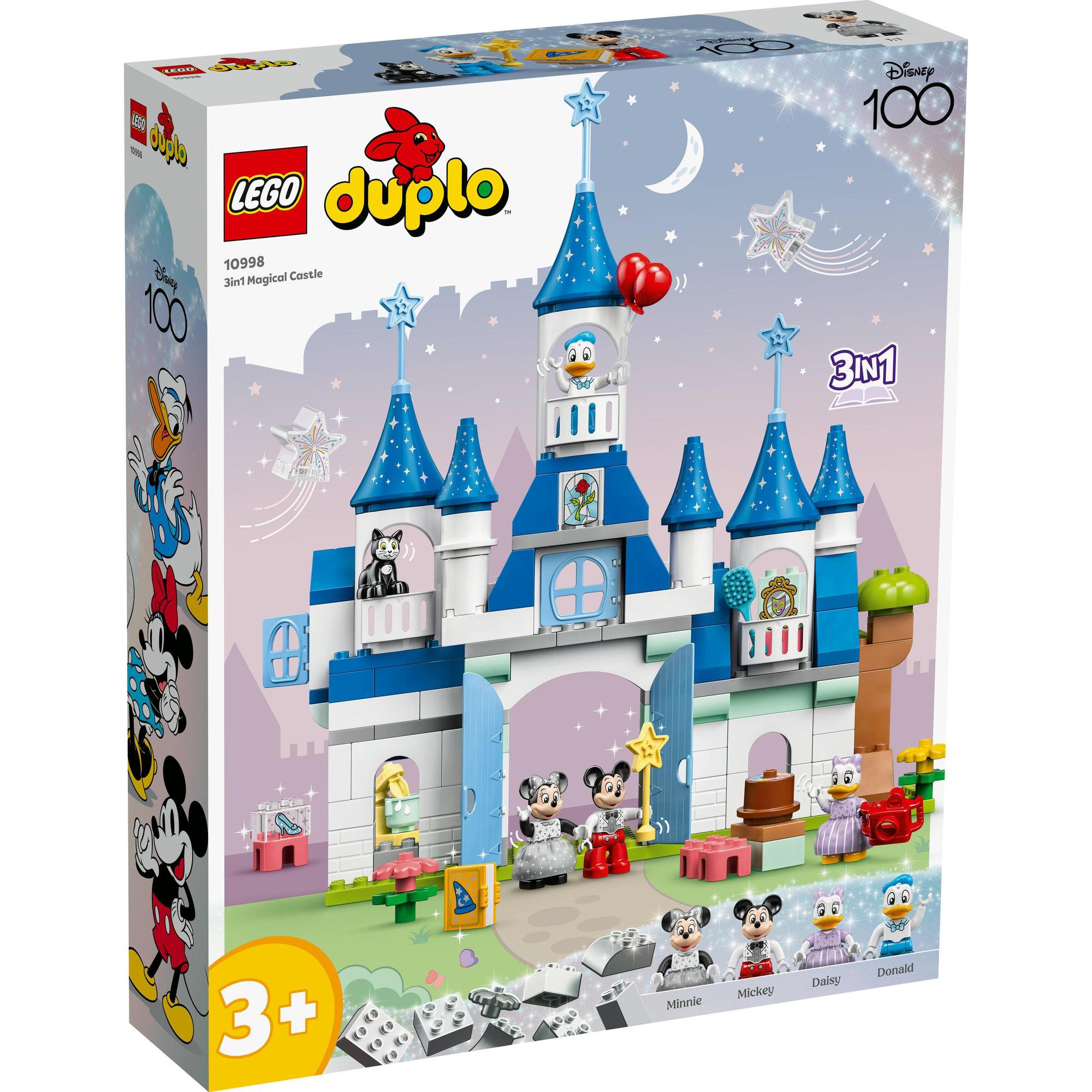 LEGO Duplo 10998 Đồ chơi lắp ráp Lâu đài Disney Ma thuật 3 trong 1 (160 chi tiết)