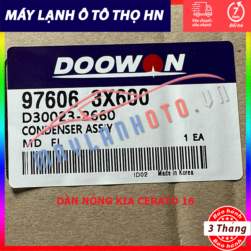 Dàn nóng Kia Cerato 2016 hàng xịn Hàn Quốc